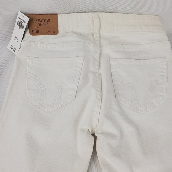 Hollister White Skinny Jeans NWT - Picture 3 of 3